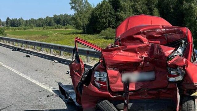 В Раменском на трассе М-5 "Урал" столкнулись пять машин Последствия ДТП в Раменском - РИА Новости, 1920, 12.06.2026