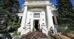 Последствия пожара в здании музея-панорамы в Севастополе после атаки ВСУ - РИА Новости, 1920, 11.06.2026