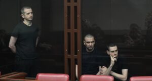Граждане Украины, обвиняемые в покушении на убийство губернатора Херсонской области Владимира Сальдо, в суде в Ростове-на-Дону - РИА Новости, 1920, 18.06.2026