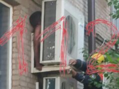 В Уфе мужчина устроил себе «уютное гнездышко» у кондиционера, но случайно оказался в его плену.