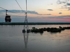 Нижегородская канатная дорога через Волгу между Нижним Новгородом и Бором - РИА Новости, 1920, 05.07.2026