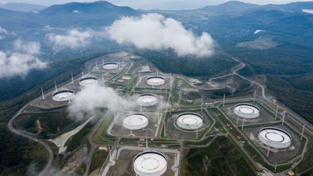 КТК сообщил о новой атаке беспилотников на танкер, пожар ликвидирован Нефтехранилище Каспийского трубопроводного консорциума - РИА Новости, 1920, 20.07.2026