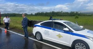 Автобус, в котором находились 27 детей, после ДТП в Красноярском крае - РИА Новости, 1920, 01.07.2026