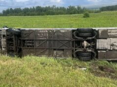 Состояние детей, попавших в ДТП в Красноярском крае, не вызывает опасений Автобус, в котором находились 27 детей, после ДТП в Красноярском крае - РИА Новости, 1920, 01.07.2026