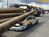 Трубы, выпавшие из грузовика на 2такси в Москве, увезли с места ДТП Последствия ДТП из-за выпавших из прицепа грузовика труб на Варшавском шоссе - РИА Новости, 1920, 13.07.2026