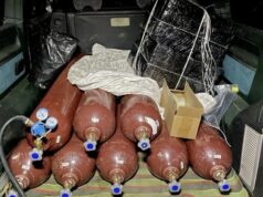 Калининградские таможенники пресекли контрабанду сигарет метеошарами в Литву Баллоны для метеошара, изъятые у контрабандистов в Калининградской области - РИА Новости, 1920, 27.07.2026