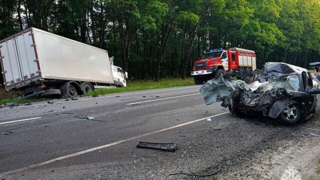 Последствия ДТП с участием легкового автомобиля и грузовика в Тульской области - РИА Новости, 1920, 28.07.2026