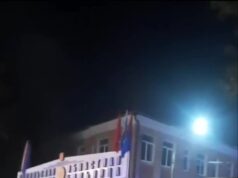 Здание больницы горит в подмосковном Подольске. Здание больницы горит в подмосковном Подольске.