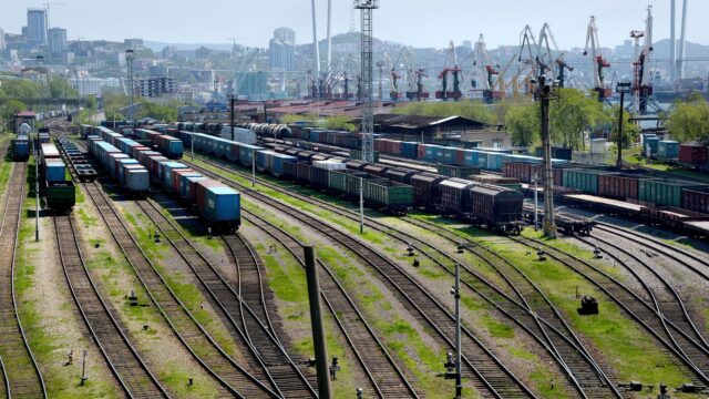 Железнодорожный узел во Владивостоке - РИА Новости, 1920, 12.08.2026