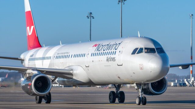 Nordwind опровергла информацию о попадании молнии в самолет при посадке в Уфе Самолет авиакомпании Nordwind - РИА Новости, 1920, 10.08.2026