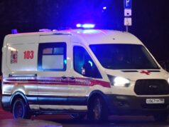 Число пострадавших при взрыве в ресторане на Кудринской площади выросло до 21 Автомобиль скорой помощи - РИА Новости, 1920, 01.08.2026