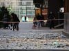 Обломки фасада многоэтажного жилого дома в Краснодаре, поврежденного в результате атаки БПЛА со стороны ВСУ - РИА Новости, 1920, 12.08.2026