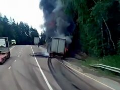 В Бурятии на федеральной трассе сгорел большегруз с алкогольными напитками Горящий грузовик на федеральной трассе в Мухоршибирском районе Бурятии - РИА Новости, 1920, 01.08.2026