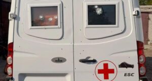 Поврежденный в результате атаки БПЛА автомобиль скорой помощи в ЛНР - РИА Новости, 1920, 12.08.2026