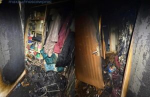 В Москве при пожаре в квартире на Рублевском шоссе погибла 95-летняя женщина Последствия пожара в квартире на Рублевском шоссе в Москве - РИА Новости, 1920, 18.08.2026