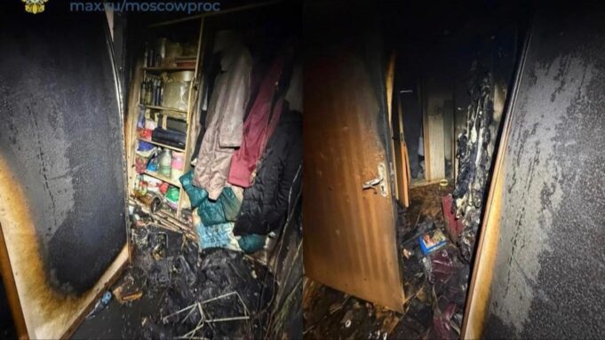 В Москве при пожаре в квартире на Рублевском шоссе погибла 95-летняя женщина Последствия пожара в квартире на Рублевском шоссе в Москве - РИА Новости, 1920, 18.08.2026