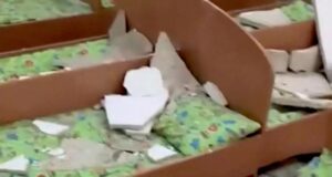 Обрушение штукатурки в детском саду в селе Гуниб в Дагестане - РИА Новости, 1920, 23.08.2026